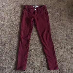 Burgandy jeans